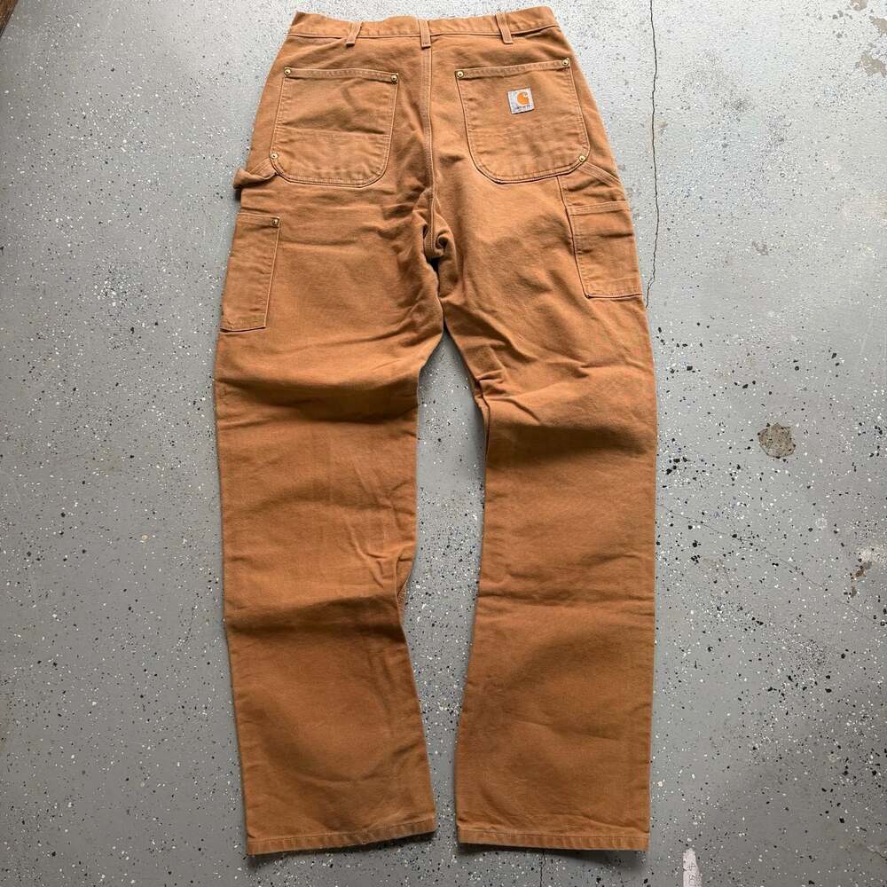 Carhartt B01 Tan Double Knee Work Pants 34x34 - Picture 6 of 8
